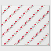 santa claus kerstmis cadeaupapier (Vlak)