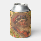 Santa Claus Kerstmis  portret Blikjeskoeler (Blikje Voorkant)