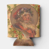 Santa Claus Kerstmis  portret Blikjeskoeler (Achterkant)