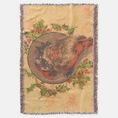 Santa Claus Kerstmis  portret Deken (Voorkant Verticaal)