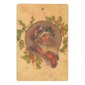 Santa Claus Kerstmis portret Mini Klembord (Achterkant)