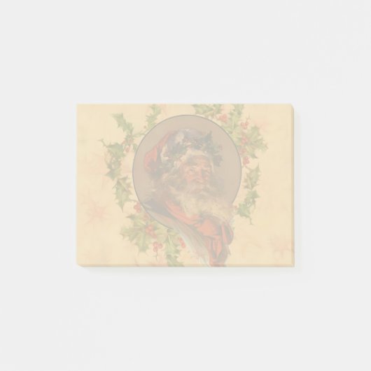Santa Claus Kerstmis  portret Post-it® Notes (Voorkant)