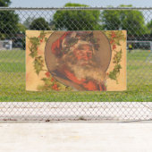 Santa Claus Kerstmis  portret Spandoek (Insitu)