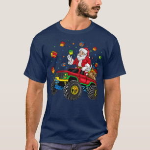 Santa claus Kerstmis Riding Monster Truck gift 2 T-shirt