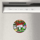 Santa Claus Kilroy Magnet (In Situ (Lave-vaisselle))