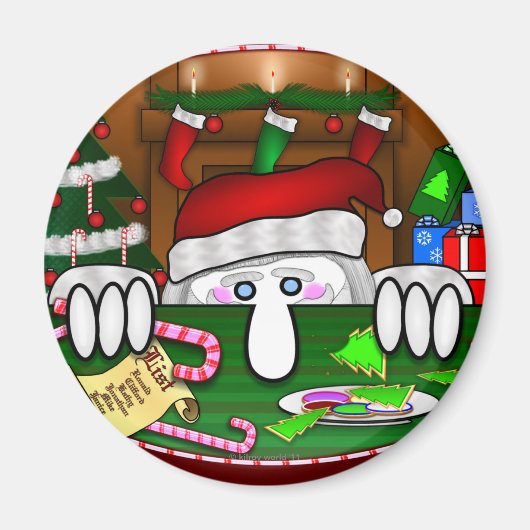 Santa Claus Kilroy Magnet (Devant)