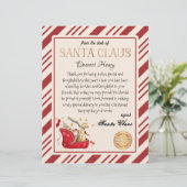 Santa Claus Letter Full Sled Printable (Staand voorkant)