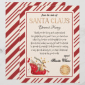 Santa Claus Letter Full Sled Printable (Voorkant / Achterkant)