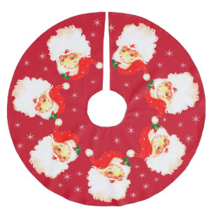Santa Claus Mandala en Snowflakes op rood Kerstboom Rok