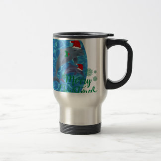 santa claus merry kerstdolphins reisbeker