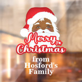 Santa Claus Merry-kerstvensterkoeling Raamsticker (Vel 2)