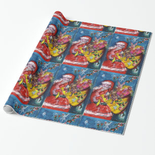 SANTA CLAUS MET CHRISTMAS GIFT SACK CADEAUPAPIER