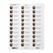 Santa Claus met het etiket van het het terugkeerad (Full Sheet)