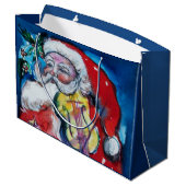 SANTA CLAUS MET VIOLIN LARGE CADEAUZAKJE (Achterkant Gekanteld)