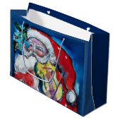SANTA CLAUS MET VIOLIN LARGE CADEAUZAKJE (Voorkant Gekanteld)