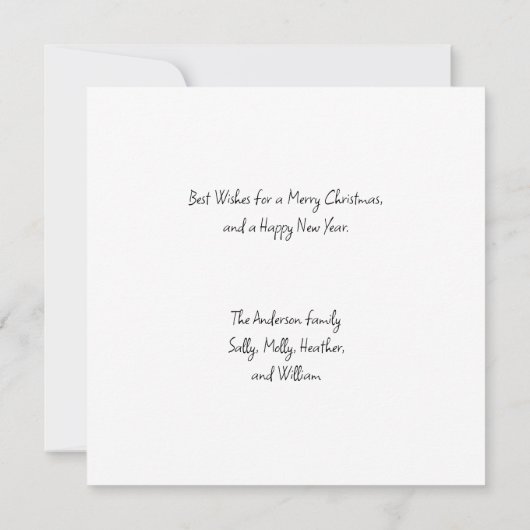 Santa Claus, Mme Père Noël & Rudolph Carte de Noël (Dos)