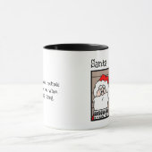 Santa Claus Mok Shot Kerstmis Mok (Midden)