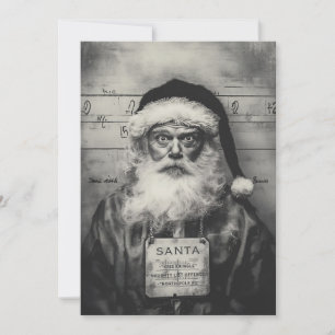 Santa Claus Mugshot: Naughty List Gone Wrong Kaart