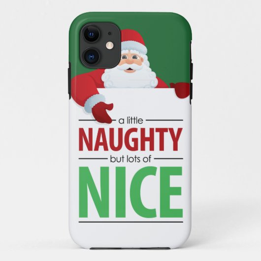 Santa Claus Naughty en Nice iPhone 5 Hoesje (Achterkant)