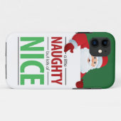 Santa Claus Naughty en Nice iPhone 5 Hoesje (Achterkant (horizontaal))