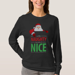 Santa Claus Naughty en Nice Women's Dark T-Shirt