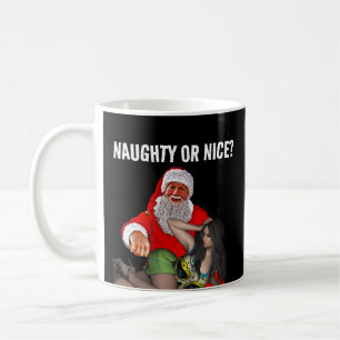 SANTA CLAUS NAUGHTY GIRL CHRISTMAS COFFEE MUGS KOFFIEMOK