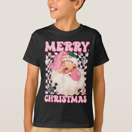 Santa Claus Nk Sungles Blowing Bubble Gum Christma T-shirt (Voorkant)