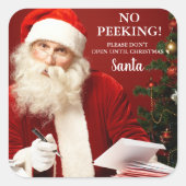 Santa Claus No Peking Gift Stickers (Voorkant)