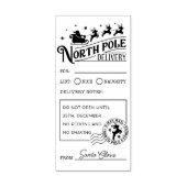 Santa Claus Noordpool Speciale levering Rubberstempel (Afrduk)
