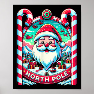 Santa Claus North Pole Merry Christmas Festive Xma Poster