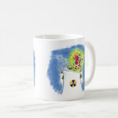 Santa Claus nuageux 2 côté mug (Devant droit)