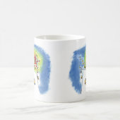 Santa Claus nuageux 2 côté mug (Centre)
