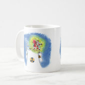 Santa Claus nuageux 2 côté mug (Devant gauche)