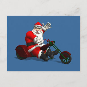 Santa Claus on Trike Feestdagenkaart