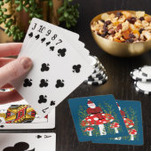 Santa Claus op Magical Mushroom CUSTOM Pokerkaarten (Insitu)