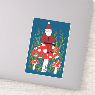 Santa Claus op Magical Mushroom CUSTOM Sticker