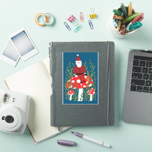 Santa Claus op Magical Mushroom CUSTOM Sticker (iPad Cover)