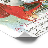 Santa Claus op Telefoon Poster (Hoek)