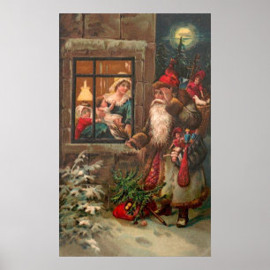 Santa Claus op zijn weg 4 Poster