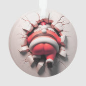 Santa Claus Ornament with Festive Cheer (dos)