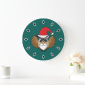 Santa Claus Owl Grote Klok (Huis)