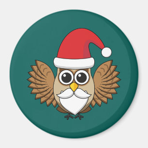 Santa Claus Owl Magneet