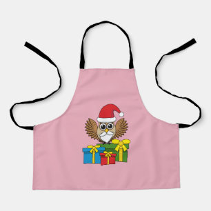 Santa Claus Owl met Cadeaus Schort