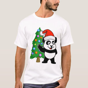 Santa Claus Panda T-shirt