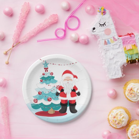 Santa Claus Papieren Bordje (Feest)