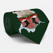 Santa Claus "Party pooper" Funny kerstStropdas Stropdas (Opgerold)