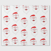 Santa Claus Pattern Cadeaupapier (Vlak)