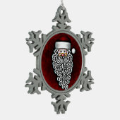 santa claus pewter ornament (Links)
