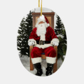 Santa Claus Photo Holiday Tree Ornements (Dos)