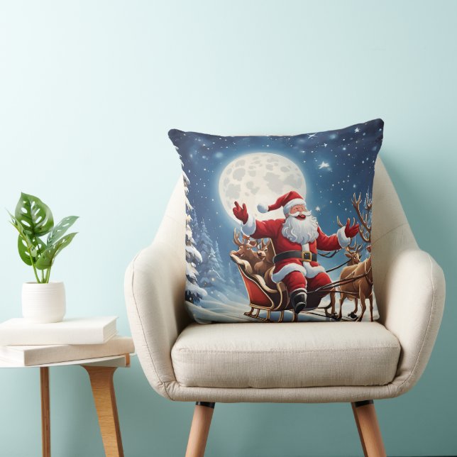 Santa Claus Pillow Kussen (Stoel)